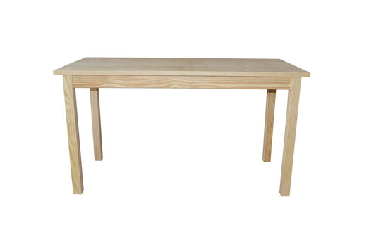 60" Natural Solid Wood Dining Table HomeRoots
