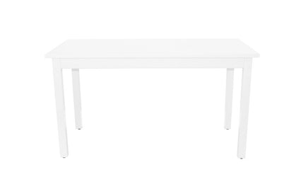 60" White Solid Wood Dining Table HomeRoots