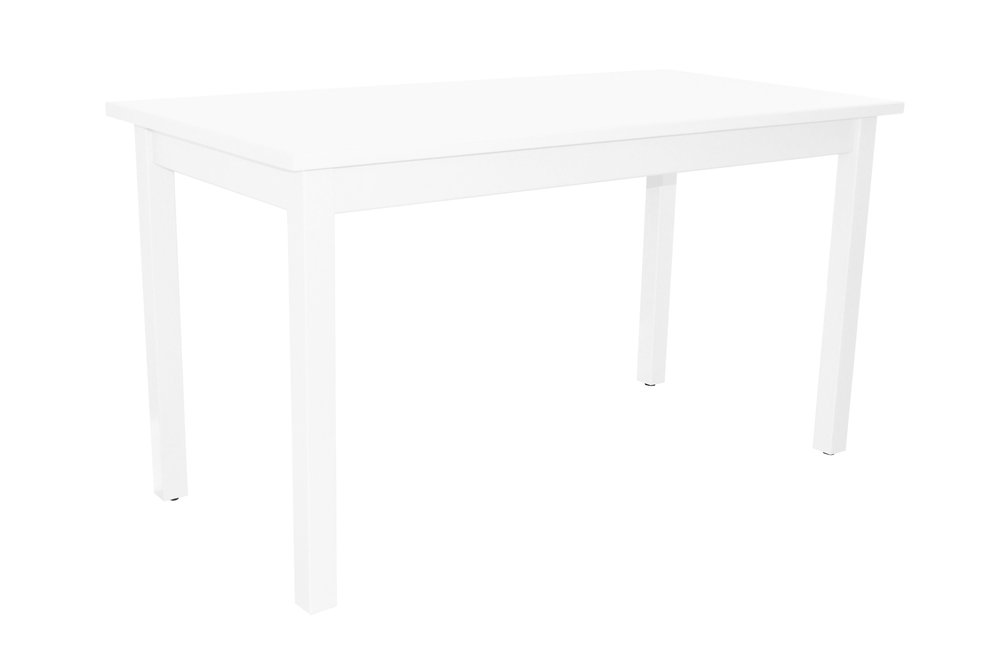 60" White Solid Wood Dining Table HomeRoots