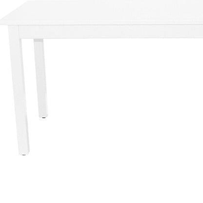 60" White Solid Wood Dining Table HomeRoots