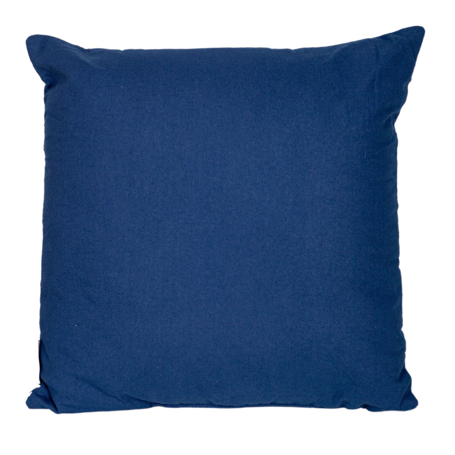 18" Dark Blue Striped Cotton Throw Pillow With Texture FurniFindUSA