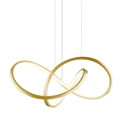 Gold Metal LED Dimmable Smart Enabled Chandelier HomeRoots