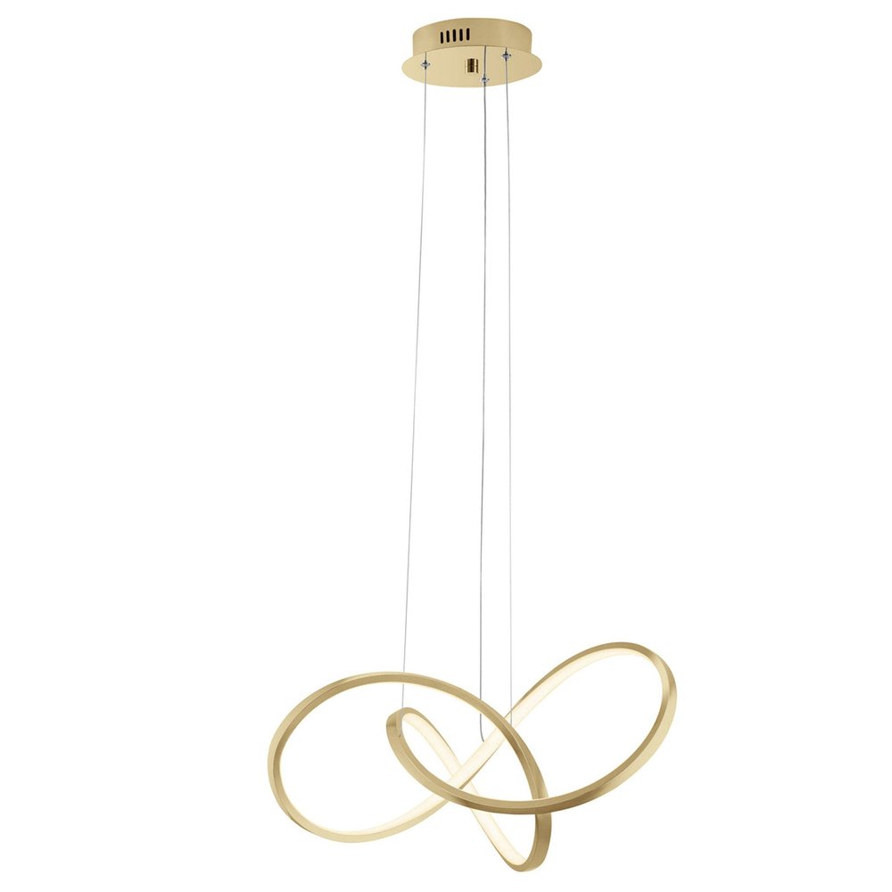 Gold Metal LED Dimmable Smart Enabled Chandelier HomeRoots