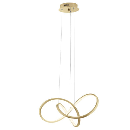 Gold Metal LED Dimmable Smart Enabled Chandelier HomeRoots