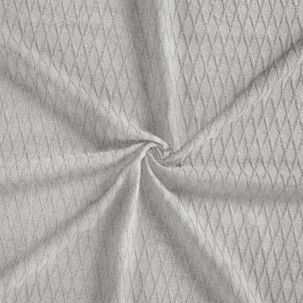 Queen Platinum Cotton Cable Knit Blanket — view 5