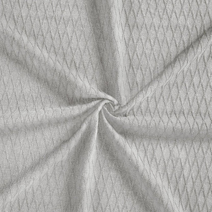 Queen Platinum Cotton Cable Knit Blanket