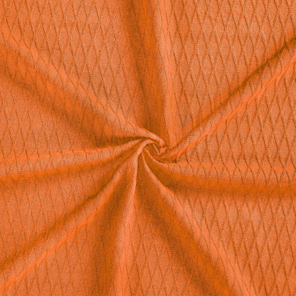 King Burnt Orange Cotton Woven Geometric Blanket HomeRoots