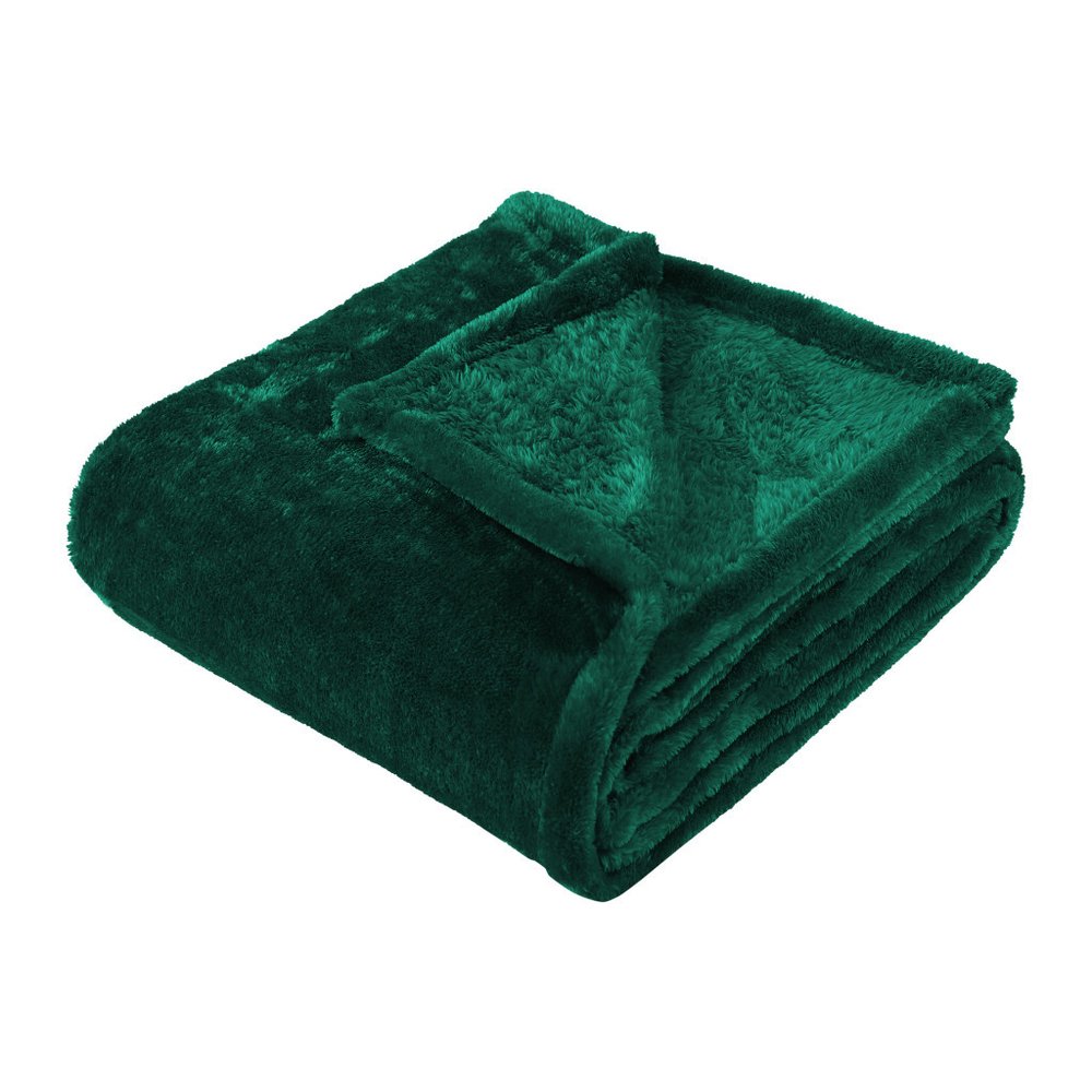 King Jungle Green Fleece Knitted Plush Blanket — view 7