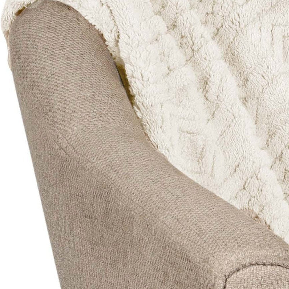 King Ivory Fleece Knitted Plush Blanket — view 5