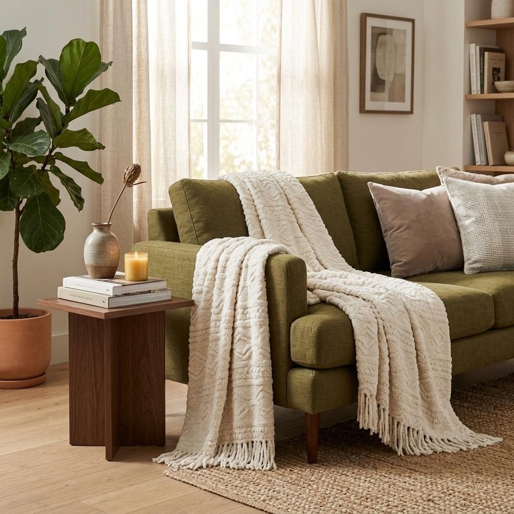 King Ivory Fleece Knitted Plush Blanket — view 7