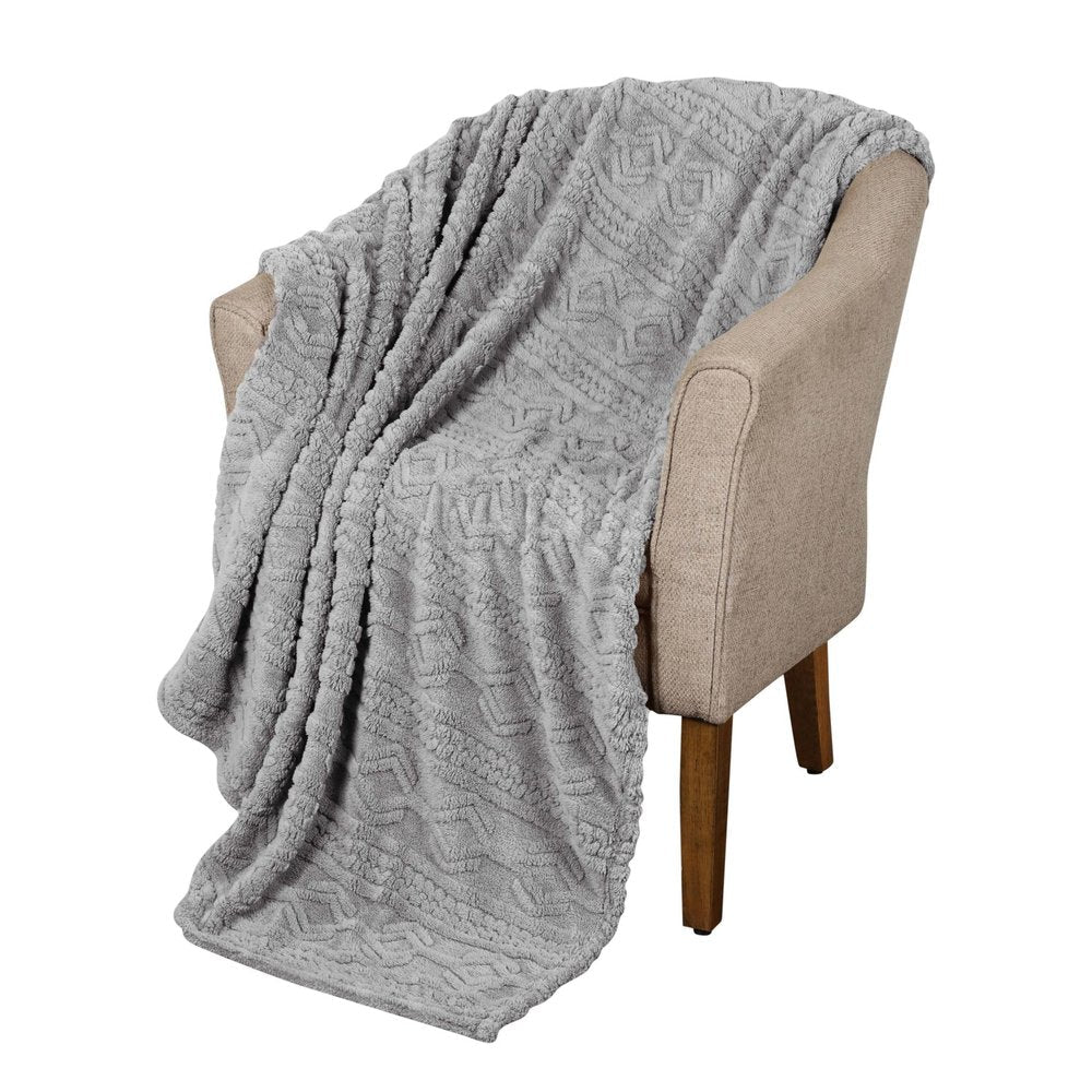 King Platinum Fleece Knitted Plush Blanket — view 4