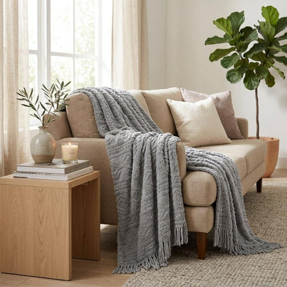 King Platinum Fleece Knitted Plush Blanket