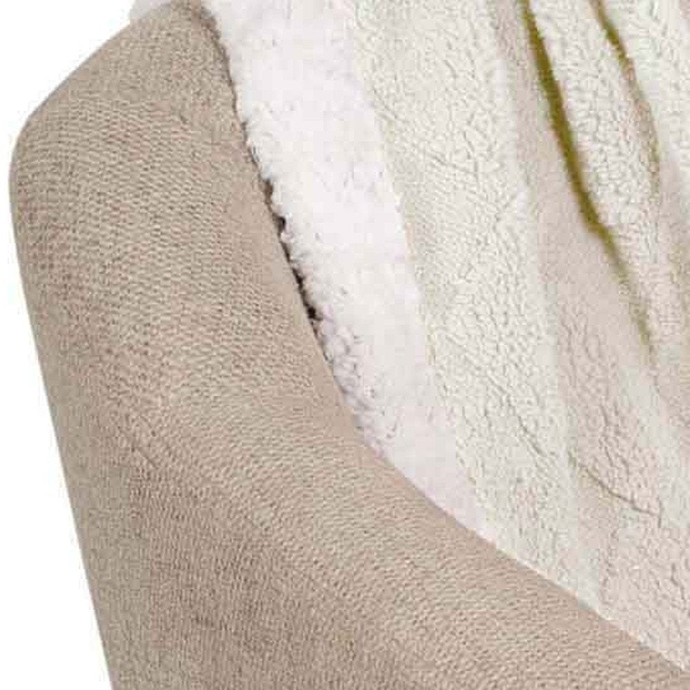 King Ivory Fleece Geometric Plush Blanket — view 6
