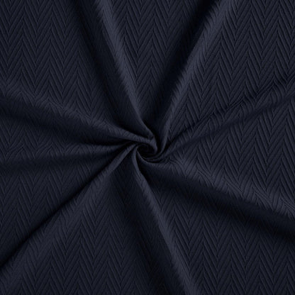 Queen Navy Blue Cotton Woven Chevron Blanket HomeRoots