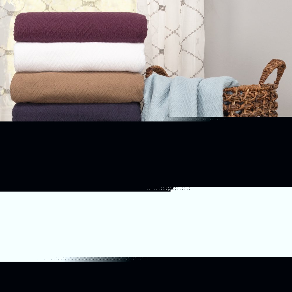 50" X 60" Taupe Cotton Woven Chevron Throw Blanket HomeRoots