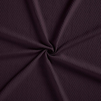 Twin Plum Cotton Woven Chevron Blanket HomeRoots