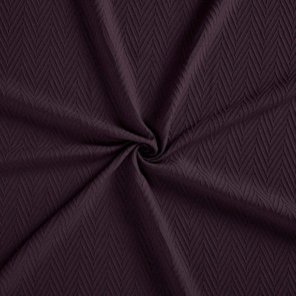 Twin Plum Cotton Woven Chevron Blanket HomeRoots