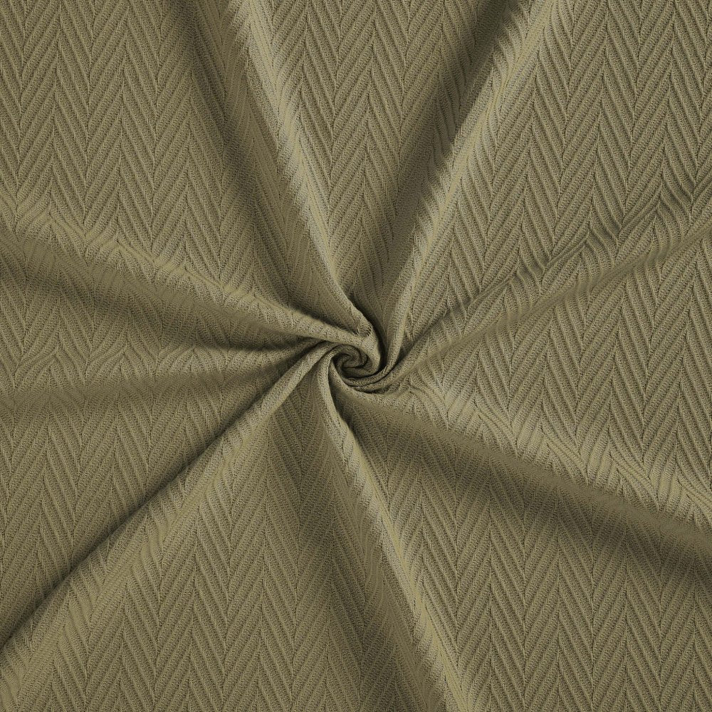 Twin Sage Cotton Woven Chevron Blanket HomeRoots