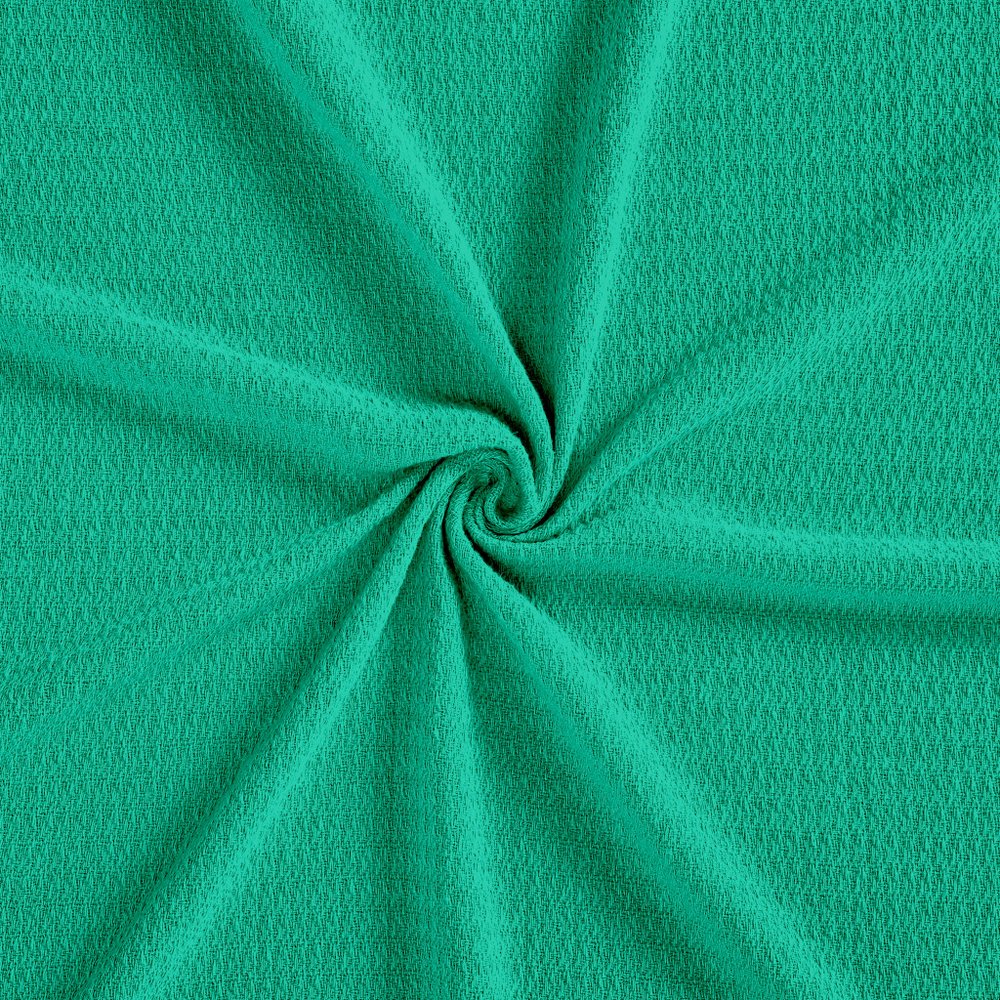 King Turquoise Cotton Waffle Weave Honeycomb Blanket HomeRoots