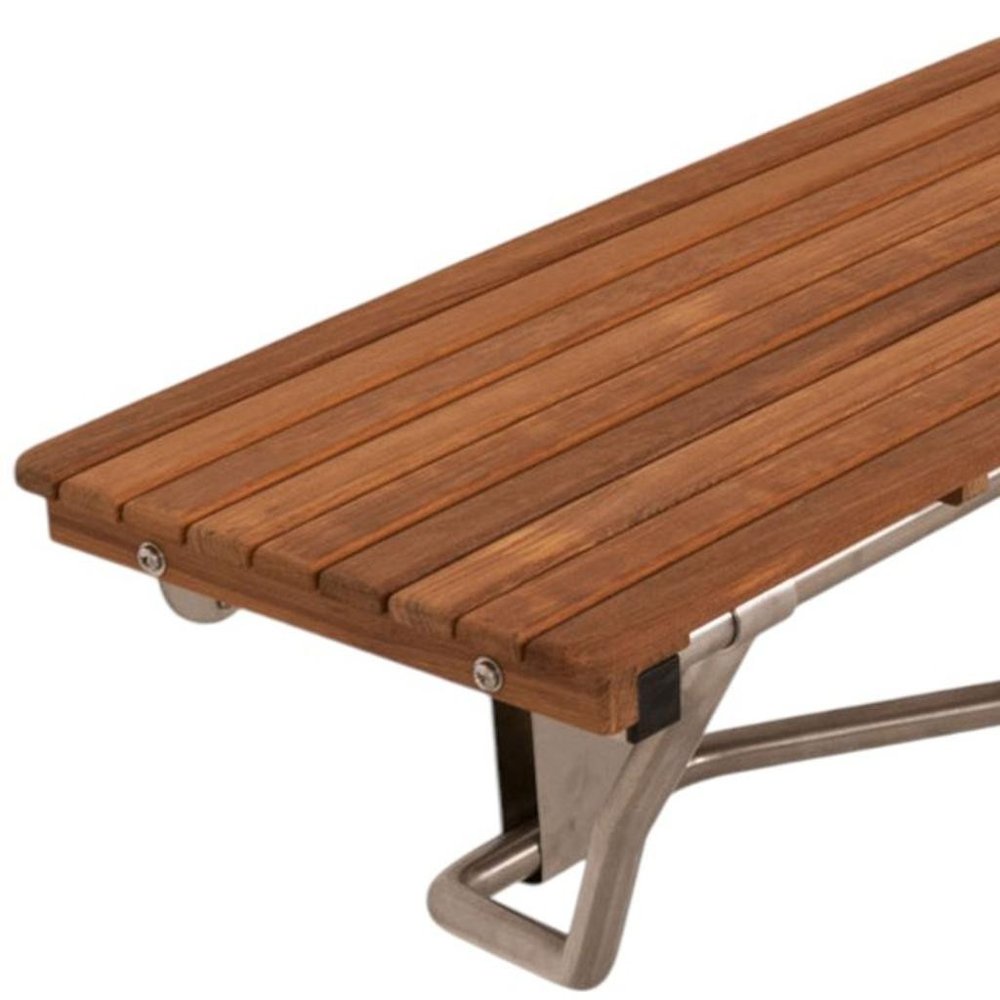 14" X 32" Brown Teak Rectangular Shower Bench HomeRoots