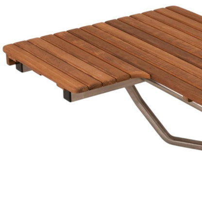 14" X 32" Brown Teak Rectangular Shower Bench HomeRoots