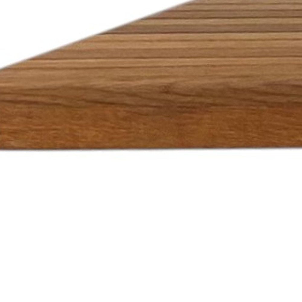 16" X 22" Brown Teak Wall Mount Rectangular Shower Bench HomeRoots