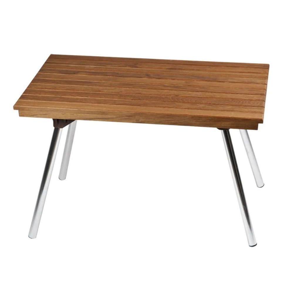 16" X 25" Brown Teak Rectangular Shower Bench — view 1