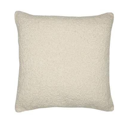 24" Ivory Throw Pillow With Shag