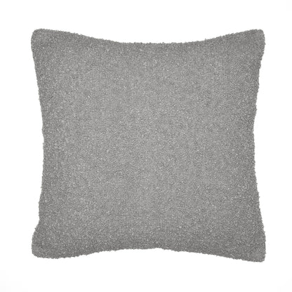 20" Gray Throw Pillow With Shag