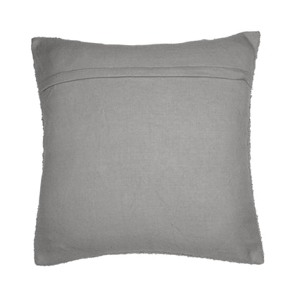 20" Gray Throw Pillow With Shag