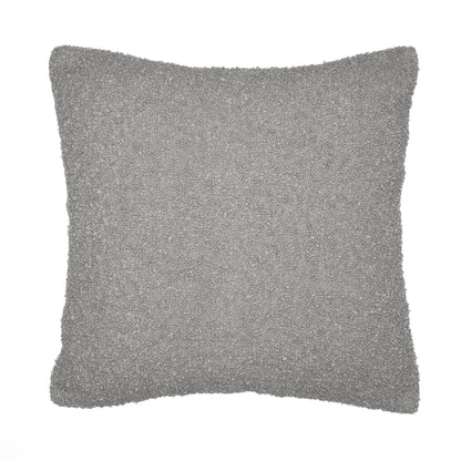 24" Gray Throw Pillow With Shag FurniFindUSA