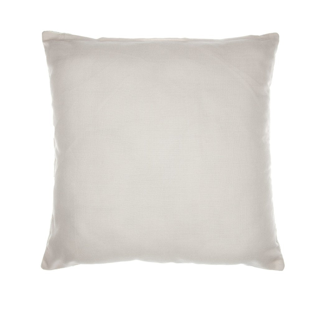 20" Yellow and Gray Check Throw Pillow With Embroidery HomeRoots