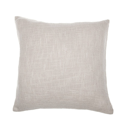 20" Red and Ivory Geometric Cotton Blend Throw Pillow With Embroidery FurniFindUSA