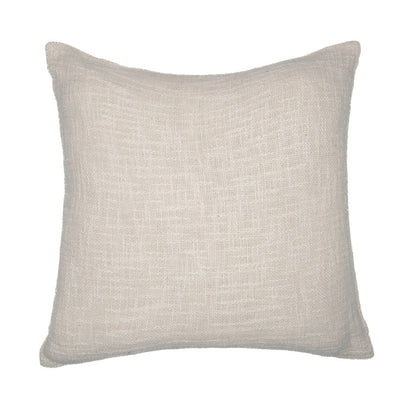 20" Yellow and Ivory Geometric Cotton Blend Throw Pillow With Embroidery FurniFindUSA