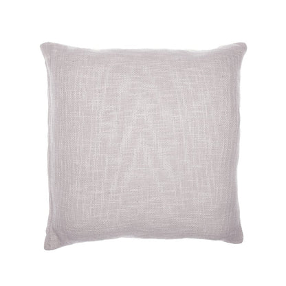 20" Ivory Geometric Cotton Blend Throw Pillow With Embroidery HomeRoots