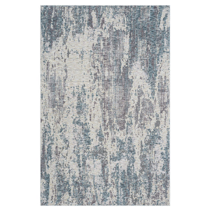 2' X 3' Gray and Ivory Abstract Area Rug - 63.0" (L) x 87.0" (W) x 0.32" (H)