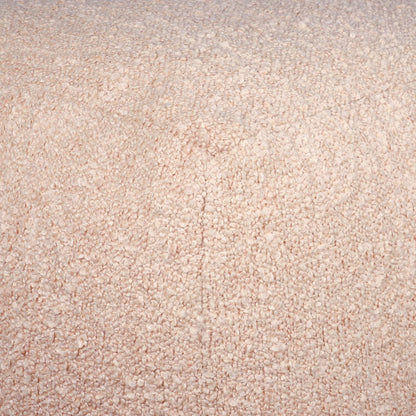 18" Beige Polyester Cube Outdoor Pouf Ottoman HomeRoots