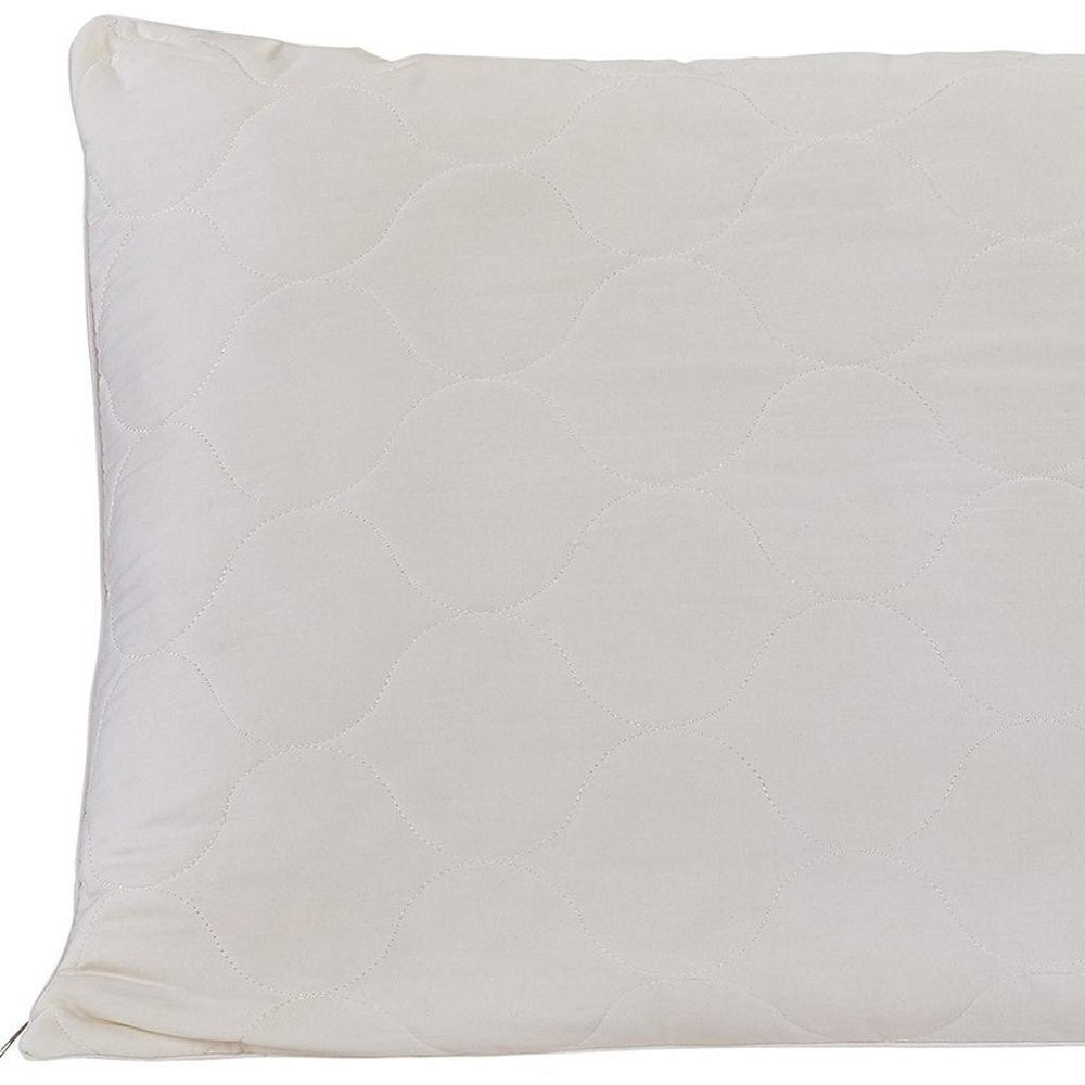 Cotton Wool Hypoallergenic Standard Size Bed Pillow HomeRoots
