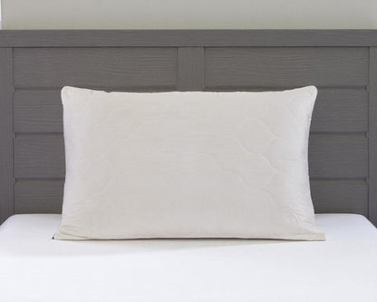 Cotton Wool Hypoallergenic Standard Size Bed Pillow HomeRoots