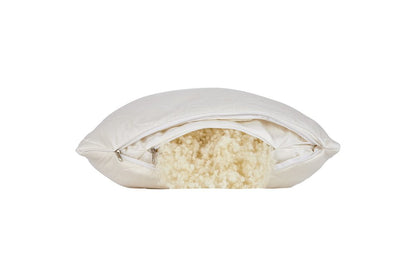 Cotton Wool Hypoallergenic King Size Bed Pillow HomeRoots