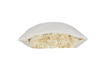 Cotton Wool Hypoallergenic King Size Bed Pillow HomeRoots