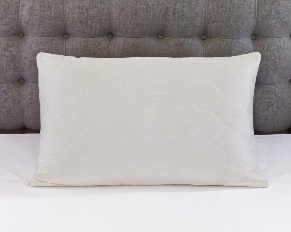 Cotton Wool Hypoallergenic King Size Bed Pillow HomeRoots