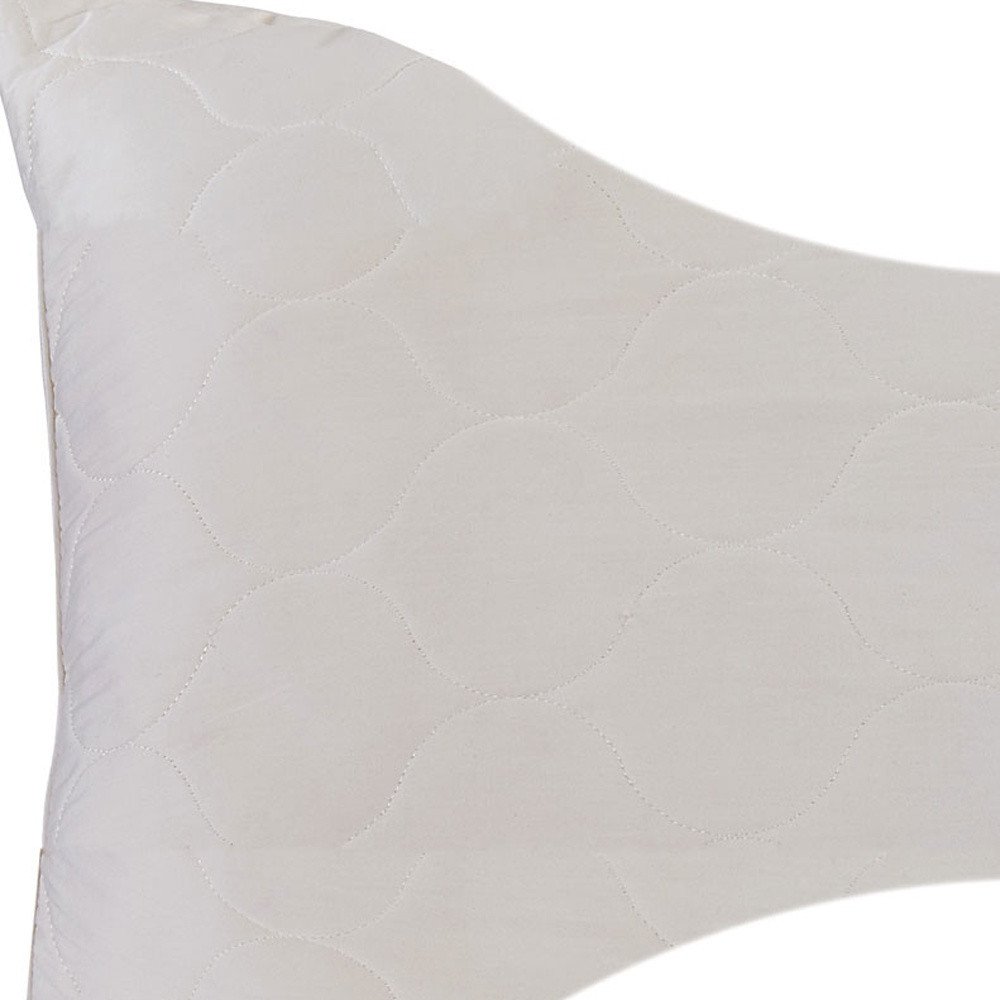 Cotton Wool Hypoallergenic Ergonomic Standard Size Bed Pillow HomeRoots
