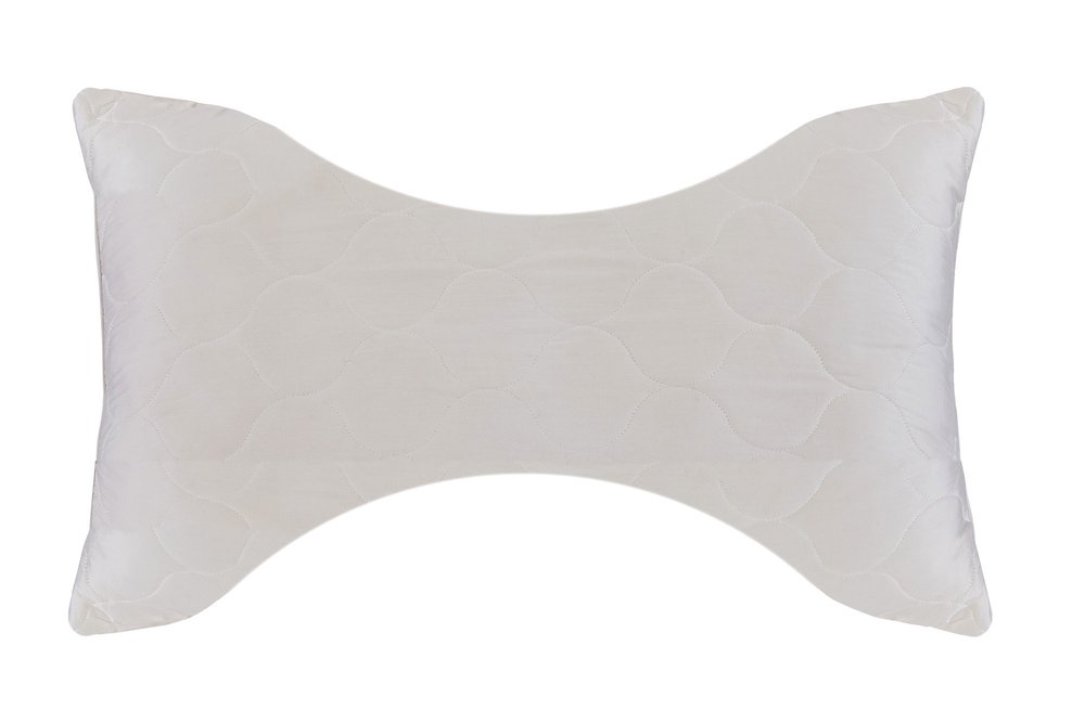 Cotton Wool Hypoallergenic Ergonomic Queen Size Bed Pillow HomeRoots