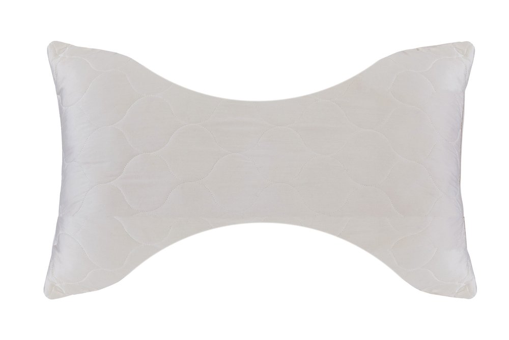 Cotton Wool Hypoallergenic Ergonomic Queen Size Bed Pillow HomeRoots
