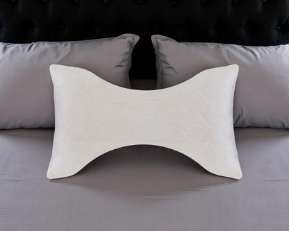 Cotton Wool Hypoallergenic Ergonomic Queen Size Bed Pillow HomeRoots