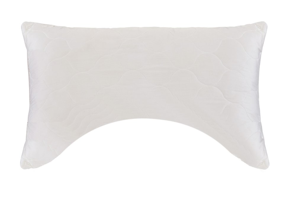 Cotton Wool Hypoallergenic Ergonomic Standard Size Bed Pillow HomeRoots