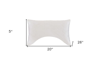 Cotton Wool Hypoallergenic Ergonomic Standard Size Bed Pillow HomeRoots