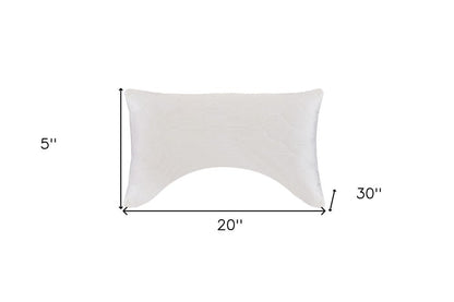 Cotton Wool Hypoallergenic Ergonomic Queen Size Bed Pillow HomeRoots