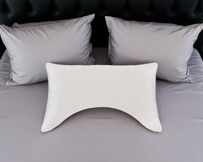Cotton Wool Hypoallergenic Ergonomic Queen Size Bed Pillow HomeRoots